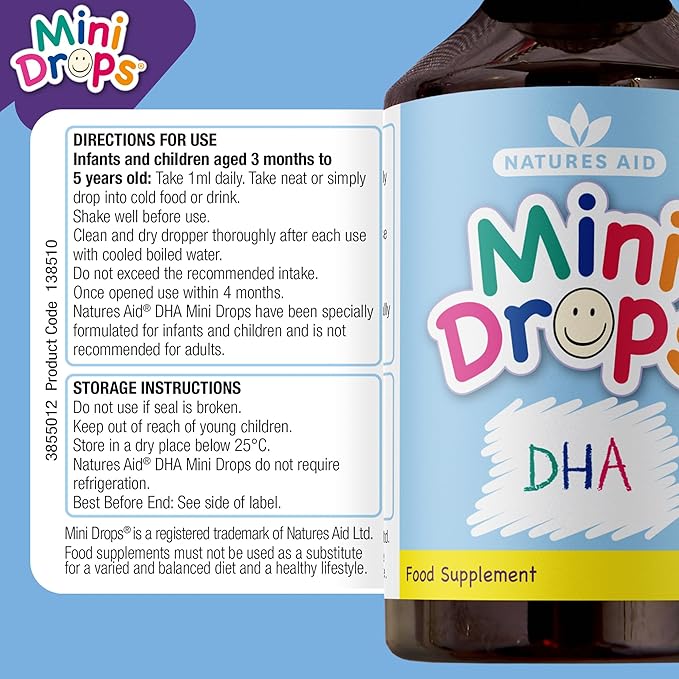 NATURES AID Childrens Dha Drops, 50 ML