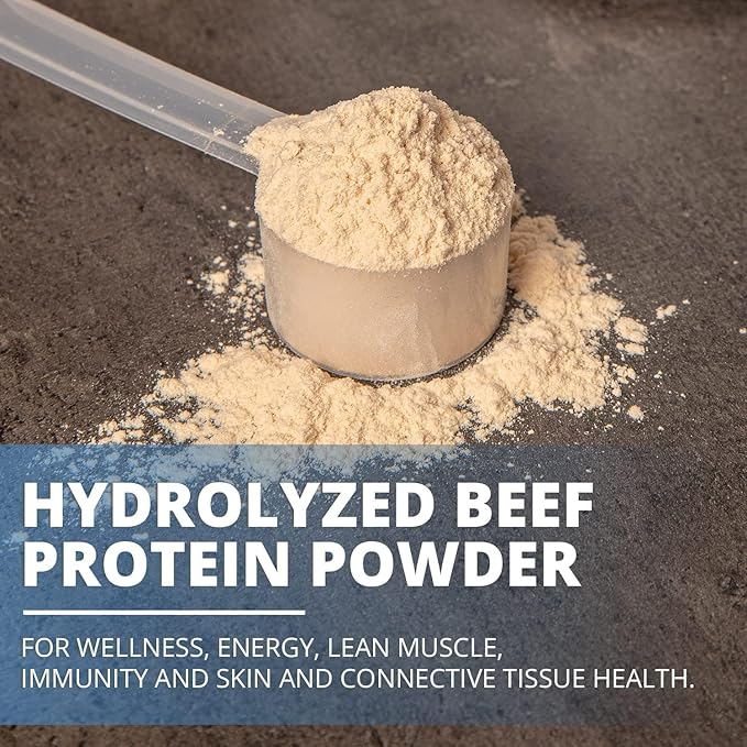 PureClean Protein 25G Organic Grass Fed Beef Bone Broth Protein from Swedish Cattle - Paleo, Keto-Friendly, Gluten-Free, Sugar-Free, Dairy-Free - Enhanced with Collagen Peptides - (6 Bags Unflavored)
