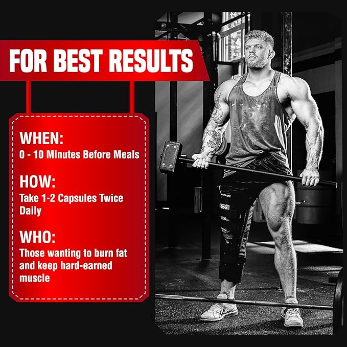 Premium Fat Burner | The First Weight Loss Pills to Preserve Lean Muscle & Burn Stubborn Fat | Appetite Suppressant for Weight Loss Formulated to Keep Muscle & Increase Energy|USA Made|120 Diet Pills