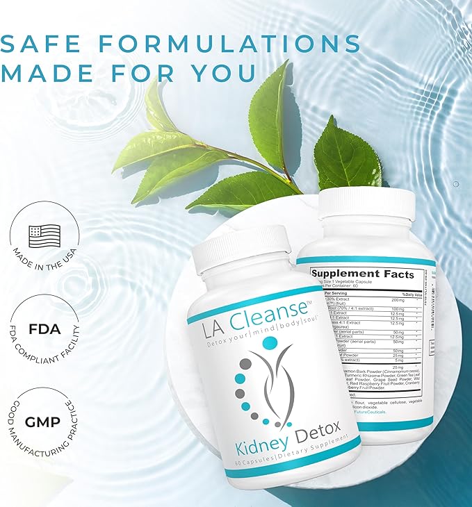 Kidney Support Supplement - 60 Capsules - 200 mg Cranberry Extract with Astragalus Root, Uva Ursi Leaf Powder, & Chanca Piedra Powder for Kidney Detox Cleanse & Overall Urinary Wellness