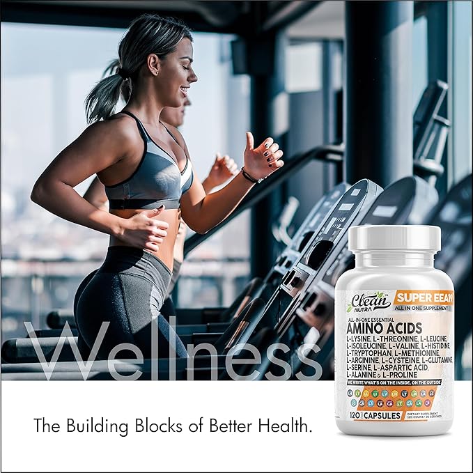 Amino Acids Supplement L-Lysine, L-Threonine, L-Leucine, Isoleucine, Valine, L-Histidine, L-Tryptophan, L-Methionine, L-Arginine, L-Cysteine, L-Glutamine, L-Serine, Aspartic Acid, Alanine, L-Proline