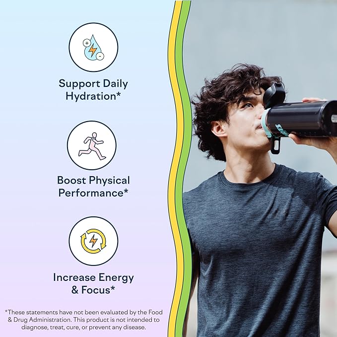Feel Goods Hydration Hero, 1,000mg Electrolytes Powder, Sugar Free, Magnesium, Organic Coconut Water, L Theanine, Vitamin C & B12, Non GMO, Keto, Vegan, Electrolyte Packets | Guava Fresca, 15 Count