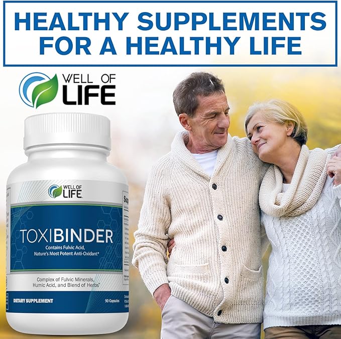 Well of Life Revitalize with Our Detox & Repair Complex ToxiBinder 90Vcap, Vegan, Non-GMO Blend of Humic & Fulvic Acids for Enhanced Energy, Better Gut & Joint Health, Hydration and Superior Nutrient