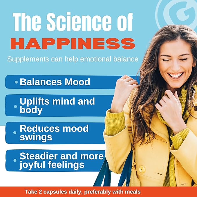 That Good Supp Co - That Good Mood Support Supplement for Women & Men - Mood Booster, Supports with Stress Relief & Cognitive Well Being - Vitamin B12, 5-HTP, Ashwagandha Root, GABA - Made in USA