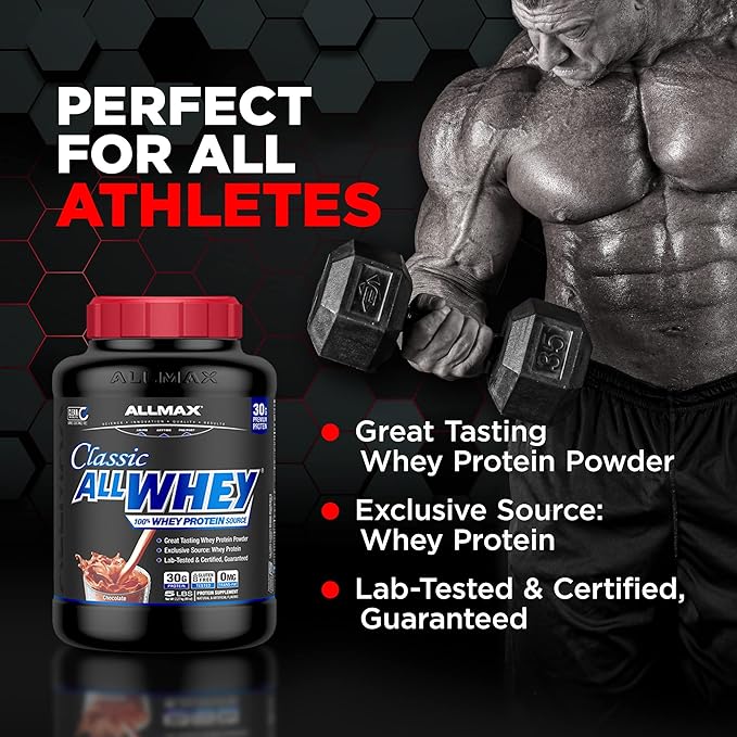 ALLMAX Nutrition AllWhey Classic, Strawberry, 5lb