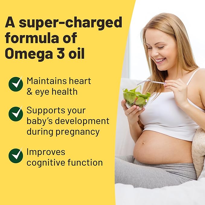 Vegan Vitality Vegan Omega 3 Supplement - 60 Plant Based Algae Oil Soft Gels Essential Fatty Acids with Vegan DHA for Joint, Heart & Immune Support Without EPA