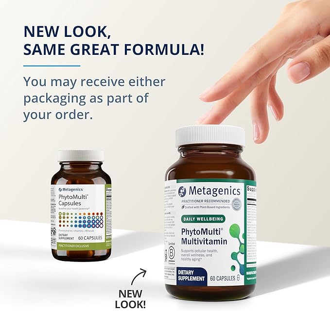Metagenics PhytoMulti Multivitamin - Daily Multivitamins with Phytonutrients - Multivitamin for Men & Women - PhytoMulti Multivitamin Supplement - with Zinc & B6 Vitamins - 60 Capsules