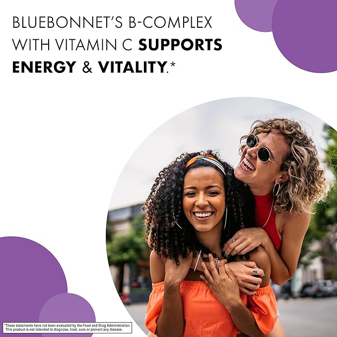Bluebonnet Nutrition Stress B Complex Vegetable Capsules, 50 Count