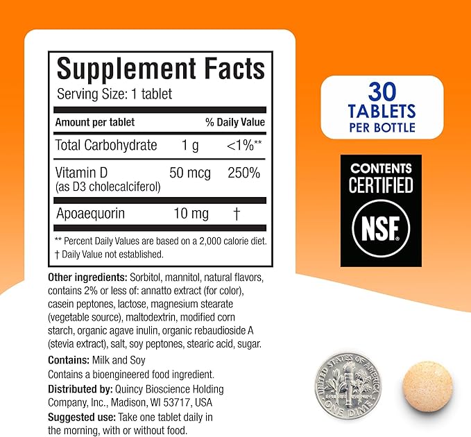 Prevagen Regular Strength 10mg, 30 Chewables |Orange-2 Pack| with Apoaequorin & Vitamin D with Attractive and Stackable Prevagen Storage Box