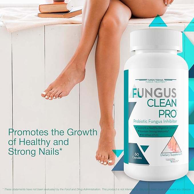 Fungus Clean Pro - Probiotic Fungus Inhibitor - Fight off fungus from the inside out with this powerful fungus defense probiotic - By Fungis Toenail Fungus Treatment - Protect your body from fungus