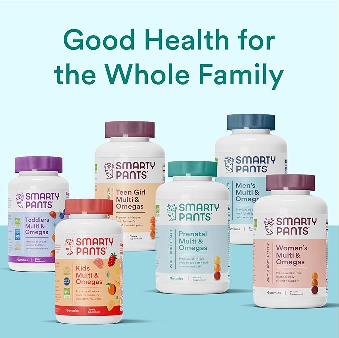SmartyPants Prenatal Vitamins for Women, Sugar Free Multivitamin Gummies: Methylfolate, Omega 3 (ALA) Vitamin D3, C, Vitamin B12, B6, Vitamin A, K & Zinc, Erythritol Free, 60 Count (20 Day Supply)