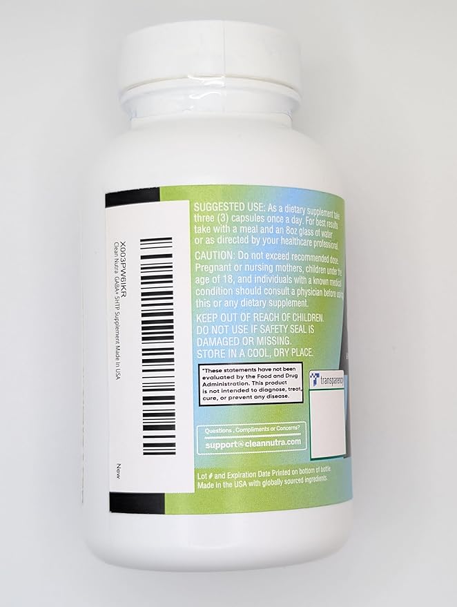 Clean Nutraceuticals GABA 5 HTP L Tryptophan L Theanine Ashwagandha SAM-e L-Glycine - Mood Support Vitamins for Women and Men with L-Tyrosine - 1 Pack