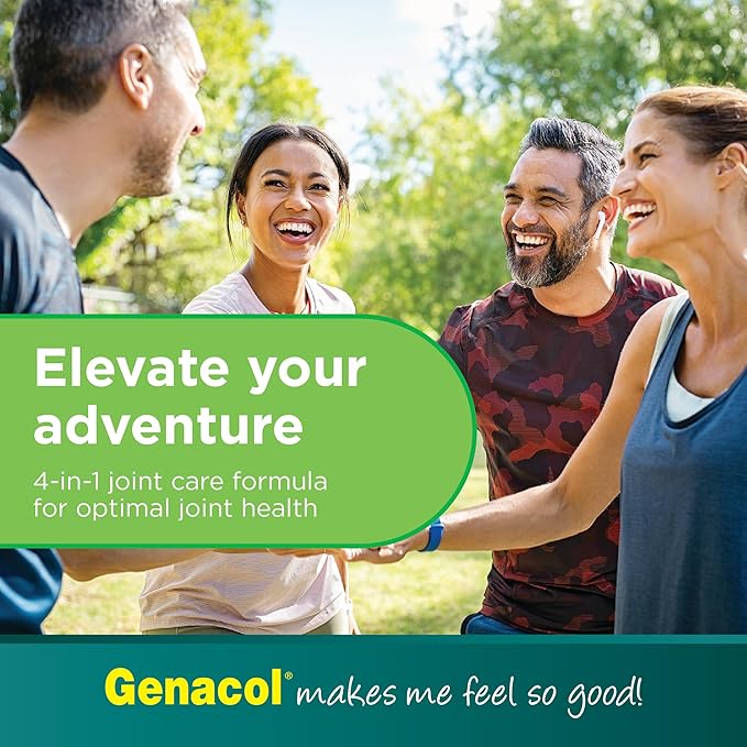 Genacol Glucosamine, Chondroitin & MSM Joint Supplement with Collagen Peptides Glucosamina Condroitina y Colageno Optimum 90 Tablets