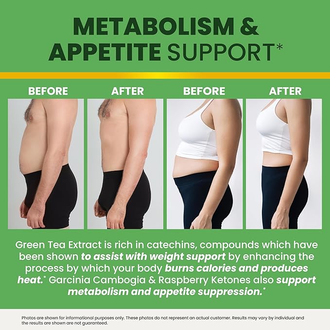 Nobi Nutrition Green Tea Fat Burner Gummies for Weight Loss | Metabolism Boost & Appetite Suppressant with Green Coffee Bean Extract & Garcinia Cambogia | Pills to Burn Belly Fat for Women & Men