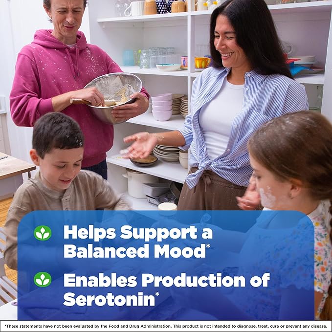 Natrol Mood & Stress 5-HTP 50mg, Dietary Supplement Helps Support a Balanced Mood, 45 Capsules, 11-45 Day Supply