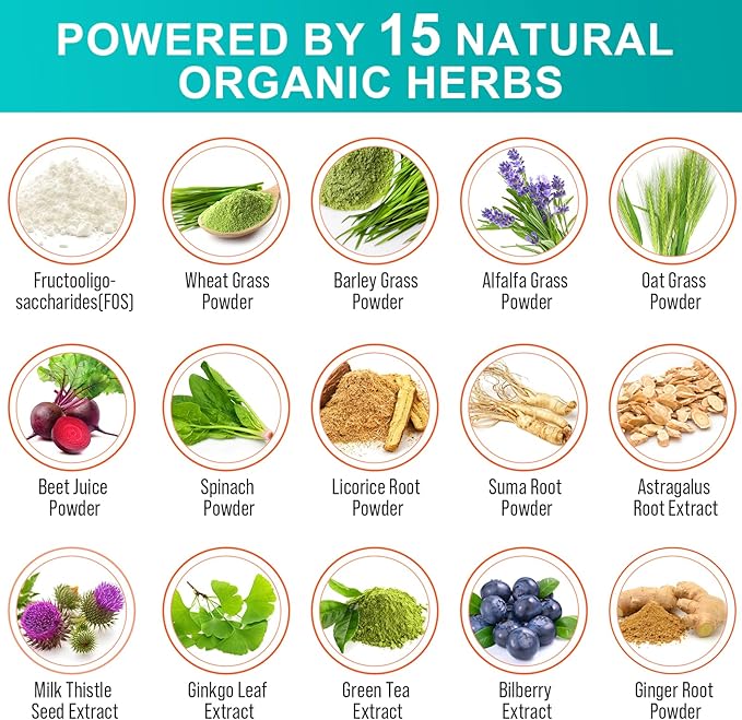 Probiotics for Women & Men - 300 Billion CFU & 24 Strains Probiotic with 15 Organic Herbs Prebiotics Blend, for Overall Digestive Health, Immune, Constipation, Gut & Bloating Health - 2 Month Supply