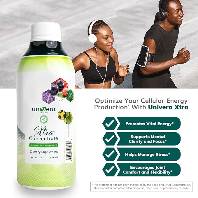 Xtra Concentrate, Vitamin B Complex, Vital Energy, 15 All-Natural Ingredients, Manage Stress, Improve Joint Health, Enhanced Antioxidant Protection, Liquid, 30-Day Supply, 33oz Bottle