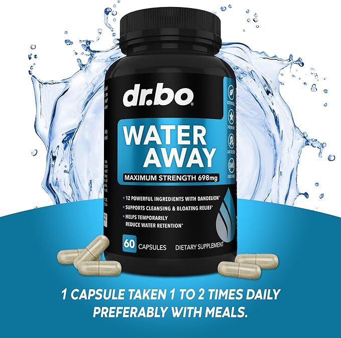 Water Pills Diuretics for Water Retention - Natural Water Away Pills Herbal Diuretic Supplements for Stomach Bloating & Leg Swelling Relief - Reduce Fluid Pill Bloat for Swollen Legs & Feet Supplement