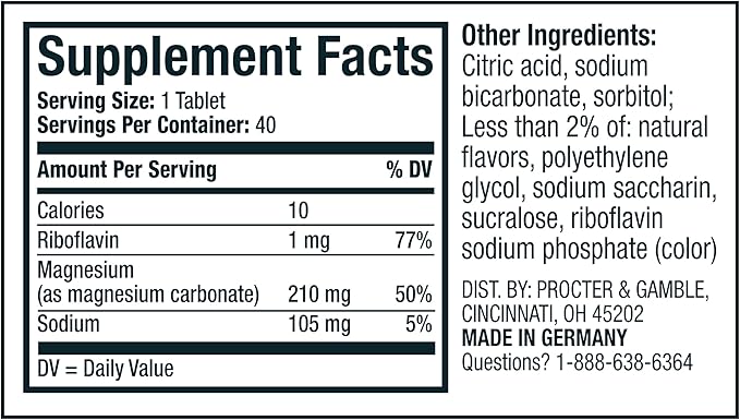 VOOST, Magnesium, Supports Bone Health and Muscle Health, Effervescent Vitamin Drink Tablet, No Sugar + Low Calorie Vitamin Supplement Blend, Lemon Lime Flavor, 40 Count