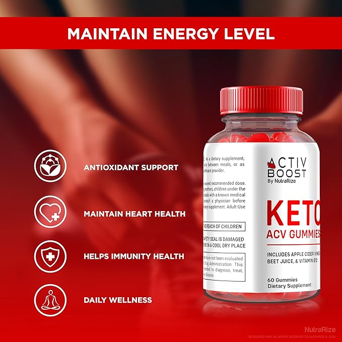 Activ Boost Keto ACV Gummies - Activ Boost Keto Supplement, Active Boost Keto ACV Gummies Advanced Weight Loss, Maximum Strength, Keto + ACV Gummy, ActivBoost Gomitas Reviews (60 Gummies)