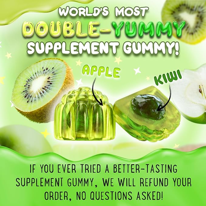Magnesium Glycinate Gummies 400mg - Magnesium for Sleep, Calm, Relax & Muscle Relief with B6 & D3 and No Melatonin - Family-Friendly for Kids, Teens & Adults - Vegan & Non-GMO Supplement - 120 Count