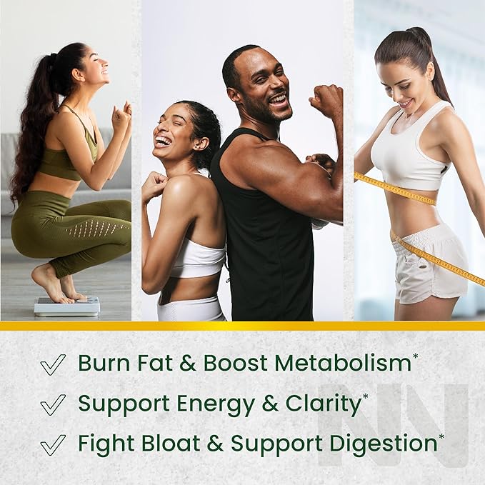 Nobi Nutrition Green Tea Fat Burner Gummies for Weight Loss | Metabolism Boost & Appetite Suppressant with Green Coffee Bean Extract & Garcinia Cambogia | Pills to Burn Belly Fat for Women & Men