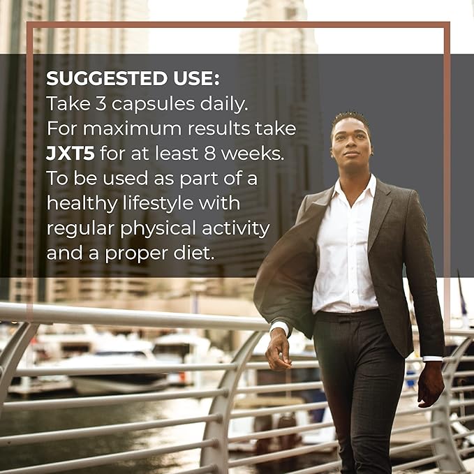 Metis Nutrition JXT5 Joint Health - 5-in-1 Men's Health Supplement to Libido, Prostate, and Vision - Test Boost, Joint Support, and Improve Energy (90 Capsules)