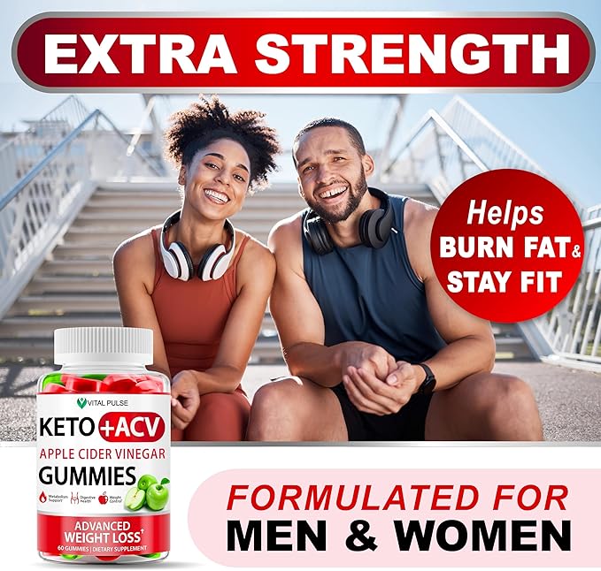 Keto ACV Gummies Advanced Weight Loss - ACV Keto Gummies for Weight Loss Gummy Supplement for Women and Men - Detox - Apple Cider Vinegar - Apple Flavor