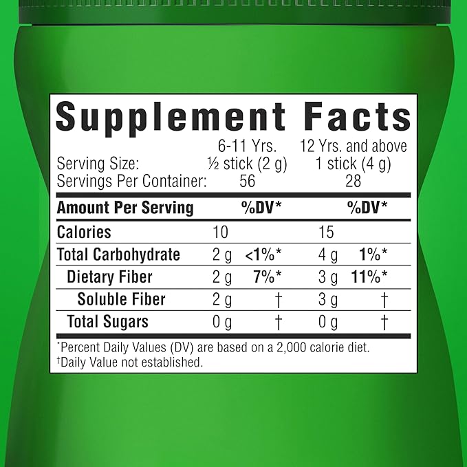 Benefiber On the Go Prebiotic Fiber Supplement Powder for Digestive Health, Daily Fiber, Unflavored - 28 Sticks (3.92 Ounces)