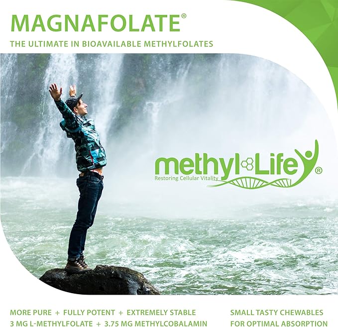 B-Methylated II, Pure Pharmaceutical Grade Professional Strength Active Folate and B12 (as Methylcobalamin, 3.75 mg) - 3 Months Supply. Chewables