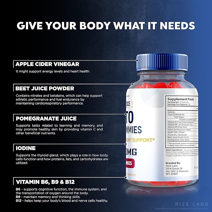 1st Choice Keto ACV Gummies for Advanced Weight Loss, All Natural Apple Cider Vinegar Keto Supplement, Extreme 2000mg Keto+ACV Gummy (60 Gummies)