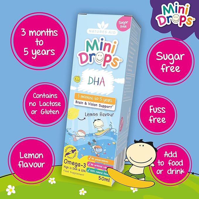 NATURES AID Childrens Dha Drops, 50 ML
