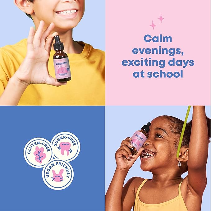 Magnesium Citrate Liquid - Magnesium Supplements for Kids - Sugar & Gluten Free Liquid Magnesium for Toddlers with Chamomile, Passion Flower Supplement - Magnesium Calm for Kids & Adults - 30 Servings
