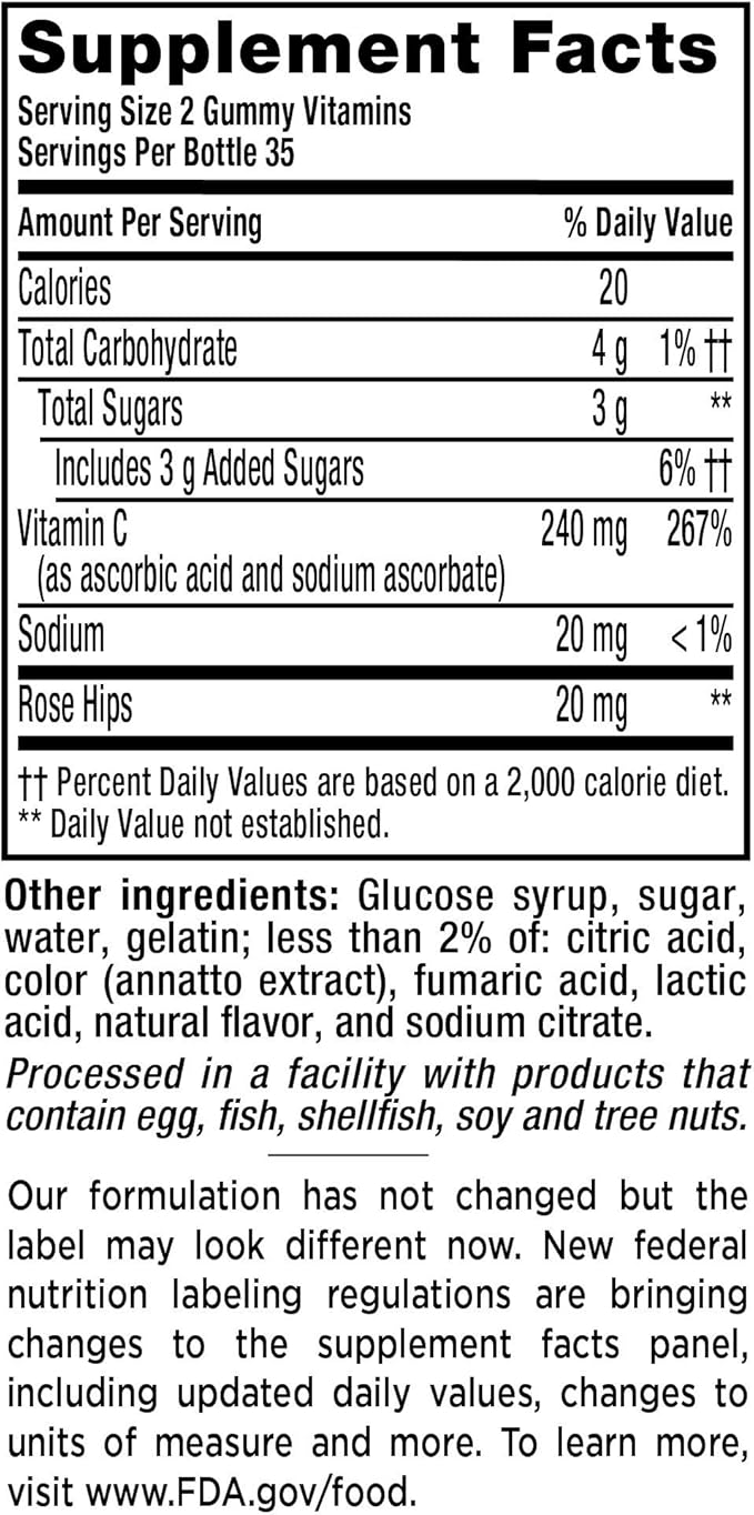 Vitafusion Power C Gummy Vitamins, 70ct, Pack of 3