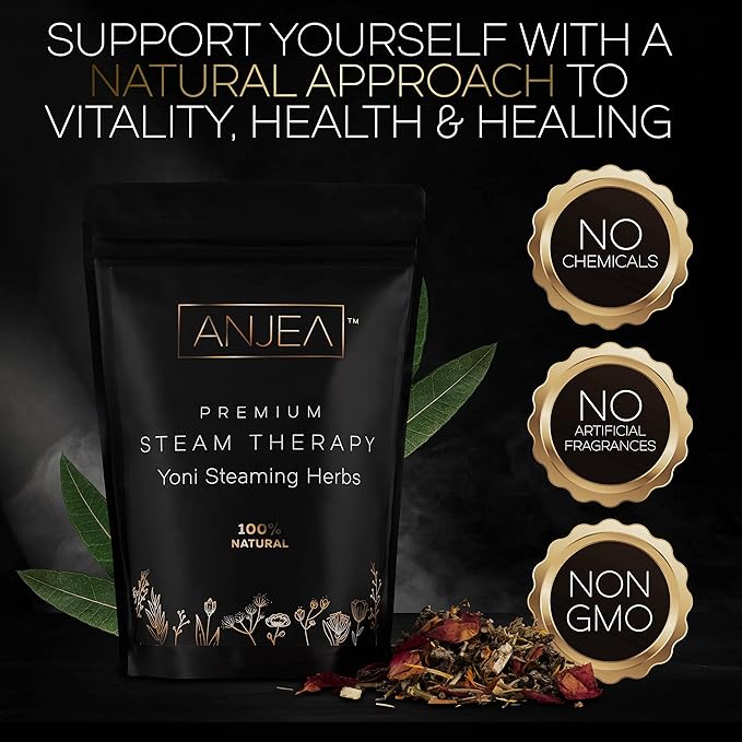 Yoni Steaming Herbs 4 oz (4-8 steams), Vsteam Herbs for Cleansing and Tightening Detox, Natural V Steam Herbs for V Steam Seat Kit, Herbal Sitz Bath Soak, Filter Bags Included
