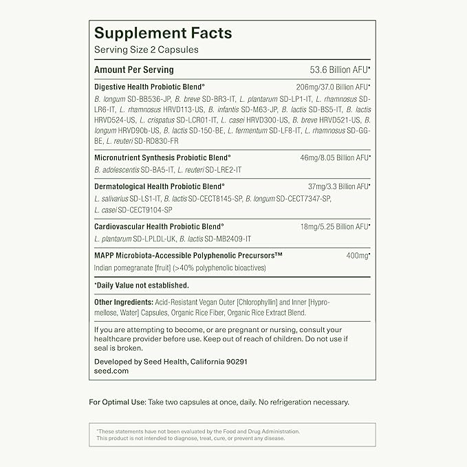 Seed 14 Day Gut Reset - Prebiotic and Probiotic for Women & Men - Digestive Health, Gut Health, Rapid Gut Recovery, Bloating & Constipation Relief - Vegan & Shelf-Stable - 28 Capsules (14-Day Supply)