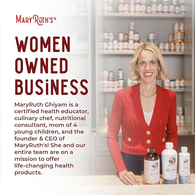 MaryRuth's Vitamin B12 Liquid Spray | Vegan, Non-GMO, Gluten-Free | USDA Organic B12 Vitamin Supplement | Energy & Nervous System Support | B12 Vitamins for Women & Men | VIT b12 1,500 mcg | 1 Fl Oz