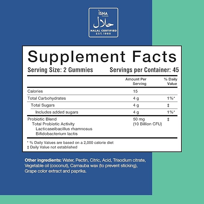 Noor Vitamins Halal Sugar Free Fiber Gummies for Adults with Prebiotic Fiber for Adults; Non-GMO, Vegan Friendly, Gelatin Free, Soluble High Fiber Gummy for Adults, Halal Vitamins - 90 Count