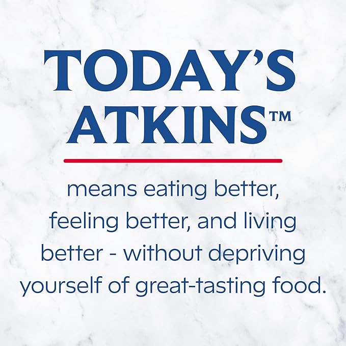 Atkins Creamy Milk Chocolate PLUS Protein Shake, 30g Protein, 7g Fiber, 2g Net Carb, 1g Sugar, Keto Friendly, Low Carb, High Protein Drink, 12 Count