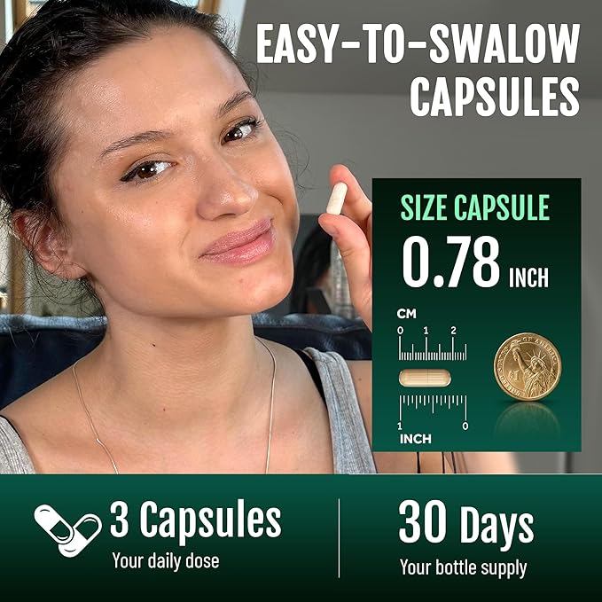 Natural Sleep Aid Supplement for Adults Without Melatonin - Non-Habit Forming Herbal Sleep - GABA, L-Theanine, Reishi Mushroom, Apigenin, Magnesium Glycinate, 5-HTP - 90 Vegan Capsules