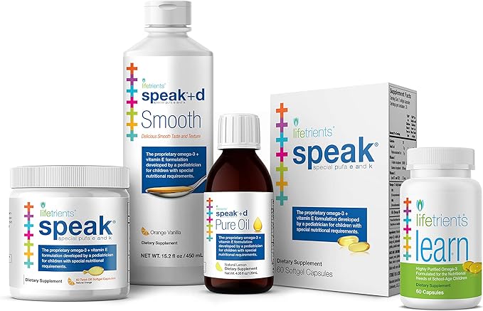 – Speak Softgels – 60 Softgels – Pediatrician Formulated to Support Children with Special Nutritional Requirements – Enhanced with Omega-3, Vitamin E’s, Vitamin D & Vitamin K’s