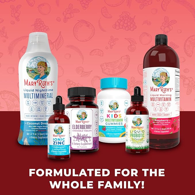 MaryRuth Organics Prenatal & Postnatal Omega-3 Liquid Drops 800mg DHA & 8mg of EPA Per Serving | Overall Wellness for Mom & Baby | 2oz