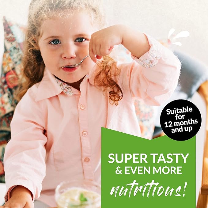 Kids Probiotic Powder Gut Boost – Daily Digestive & Immune Support with Fiber for Children Toddlers, Vanilla Flavored Fiber Supplement, Easy Mix for Constipation & Gut Health 8.82oz(250g)