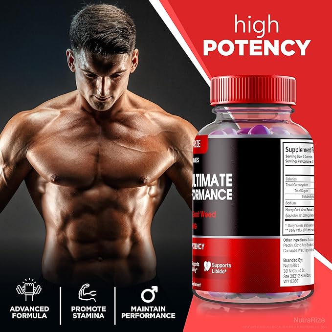 (3 Pack) Primal Ultimate Gummies, Official PrimalUltimate Performance Supplement, The Key to Regain Confidence, Premium Gummy, Official Prime Ultimate Reviews (180 Gummies)