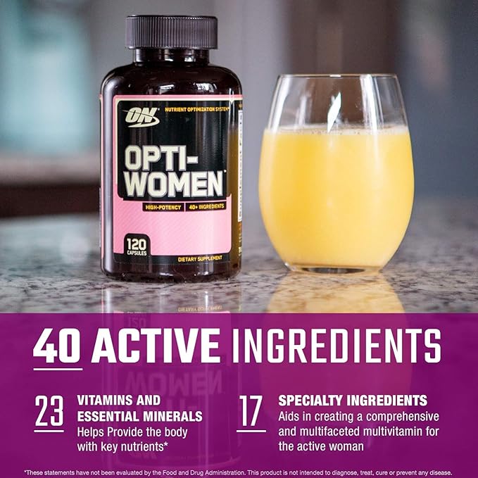 Optimum Nutrition Opti-Women Multi-Vitamin Capsules, 120 Count