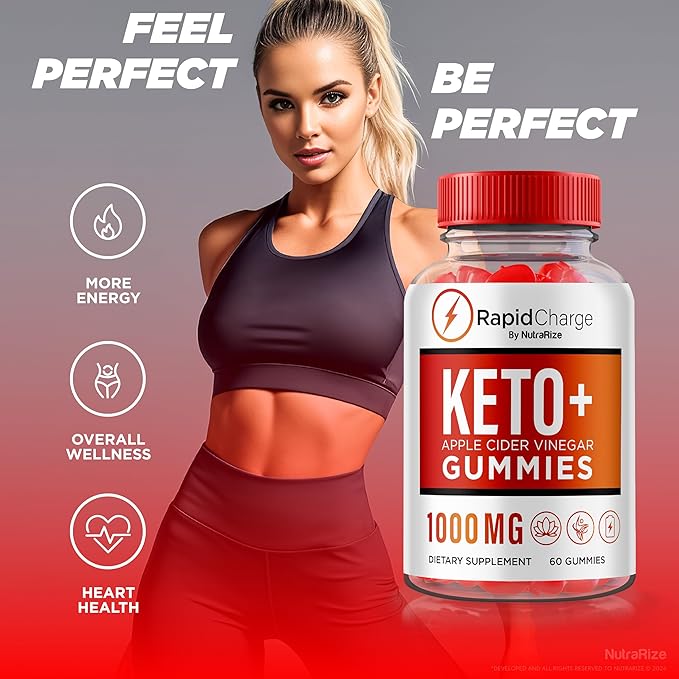 (2 Pack) Rapid Charge Keto ACV Gummies, Premium Rapid Charge Keto + ACV Gummies to Support Overall Health, All Natural Apple Cider Vinegar, Keto Plus ACV Gummy Formula, Gomitas Review (120 Gummies)