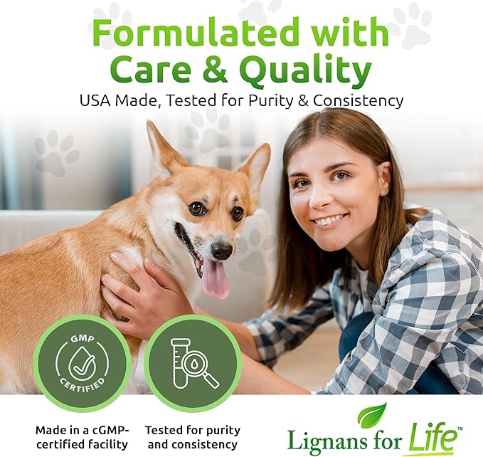 Lignans for Life - Natural Bulk Ground Flaxseed Powder - Omega 3 & 6 Fatty Acids Filled High Fiber Antioxidants - Support Healthy Heart & Hair, Healthy Immune System - 60 Servings 80mg per tab, 2 Pack