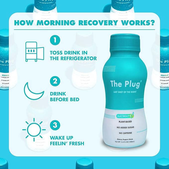 The Plug Liver Cleanse Detox & Repair Drink - Plant Based Herbal Electrolyte Drink for Liver Support & Health, Bloating Relief, Restore Antioxidants & Minerals | Liver Complex Energy Drink (24-Pack)