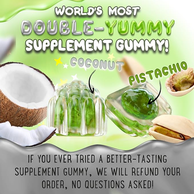 Magnesium Glycinate Gummies 400mg - Magnesium for Sleep, Calm, Relax & Muscle Relief with B6 & D3 and No Melatonin - Family-Friendly for Kids, Teens & Adults - Vegan & Non-GMO Supplement - 60 Count